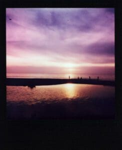 Dillon Balmas Sunset over Lake Huron Polaroid 8x8 300