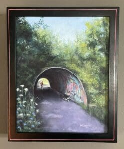 Ron Moffitt Long lake road tunnel Oil 11x9 425