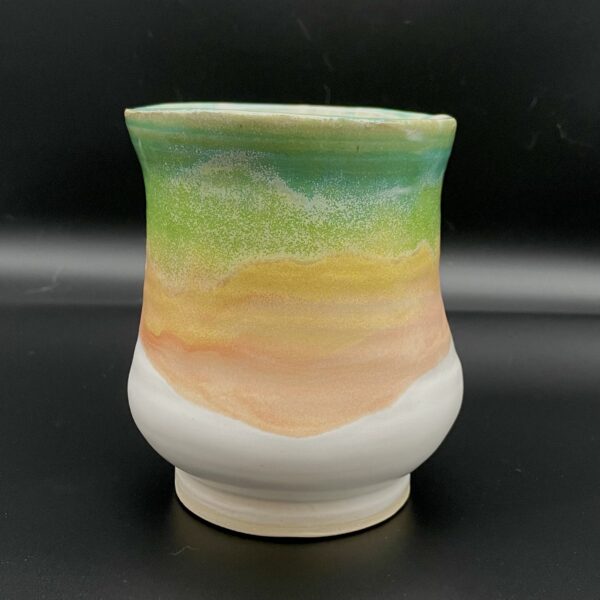 White & Green Vase