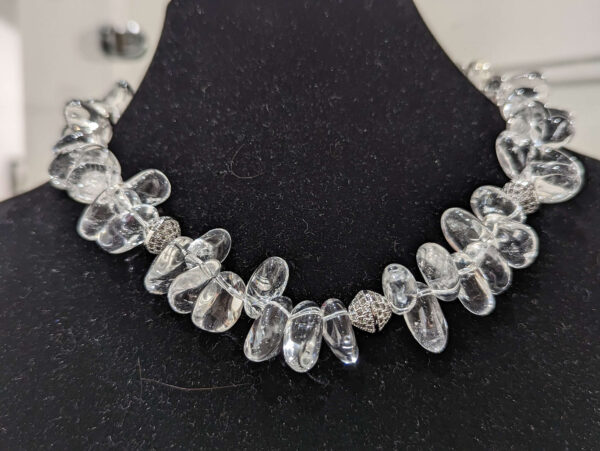 Rock crystal necklace