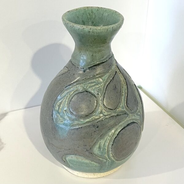 Carved Green Vase