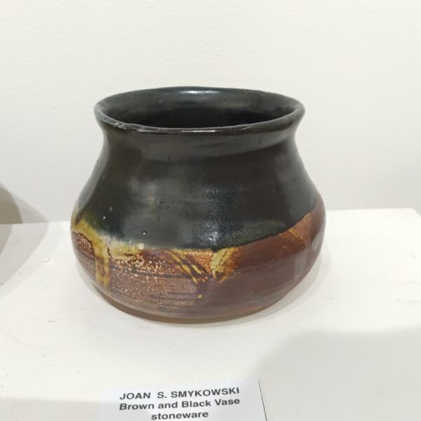 Brown and Black Vase