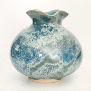 Ice Blue Bulb Vase