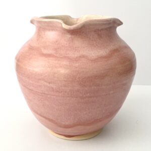 Ruffled Soft Pink Vase