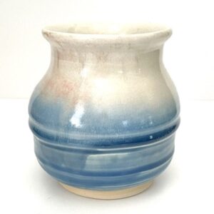 Soft Blue and White Jar