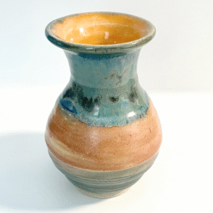 Taller Orange and Blue Vase