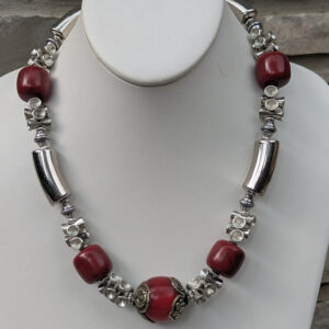 Necklace with Tibetan Focal Bead