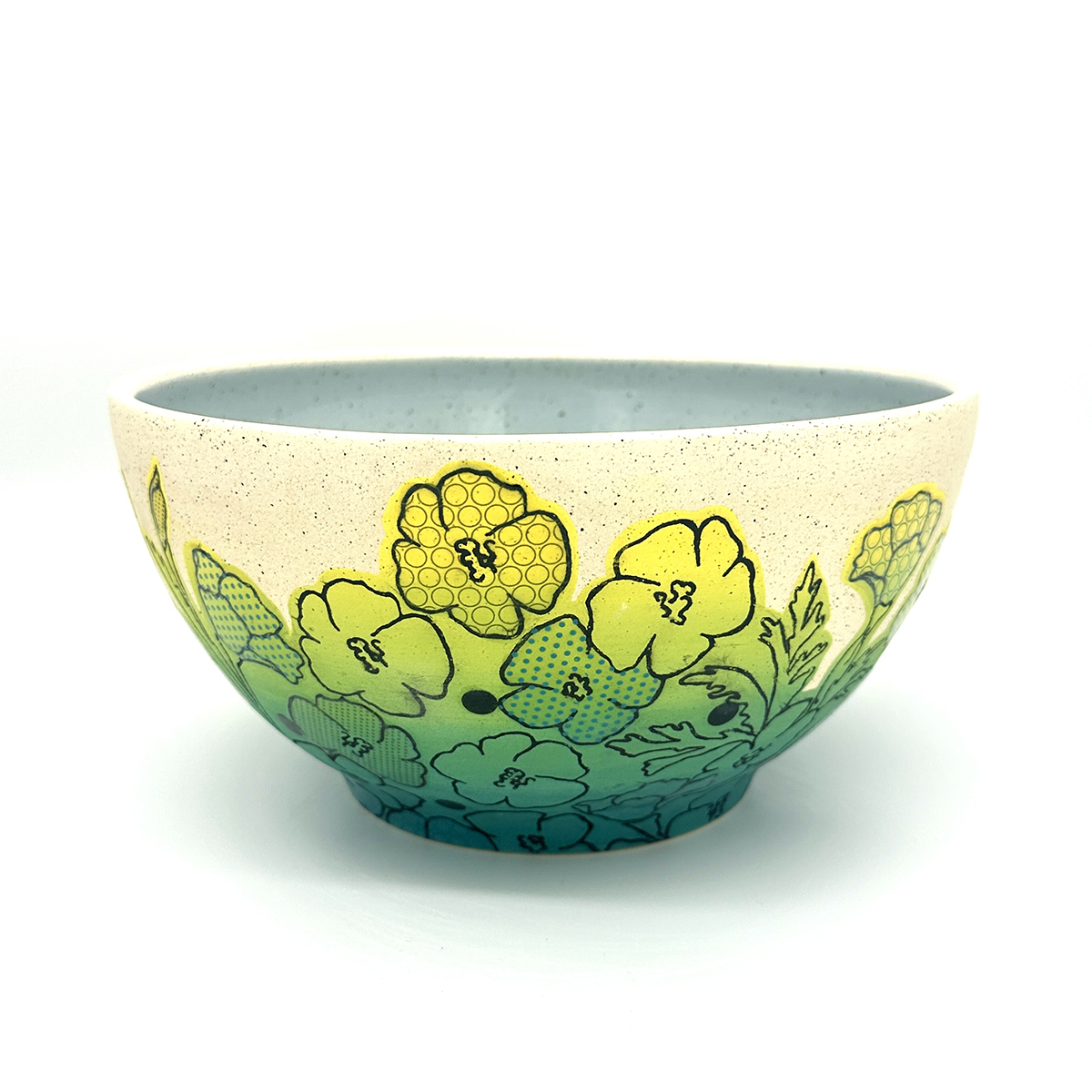 Hostmeredith Dot Floral Print Serving Bowl March 2026 Saints Sinners and Potters Ceramic Invitational