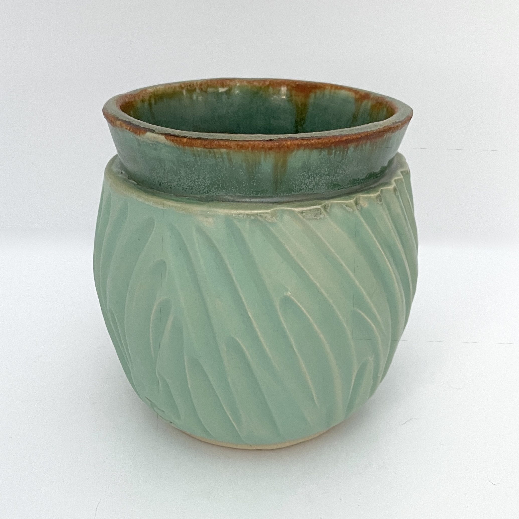 Thomsonjamie Antiquedcarvedvase March 2026 Saints Sinners and Potters Ceramic Invitational