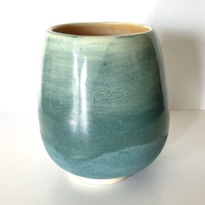 Green Barrel Vase