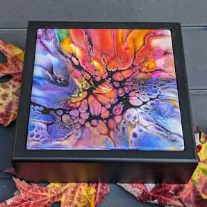 Large jewelry box with art tile