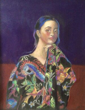 Goze - Young Girl Wrapped in a Kimono