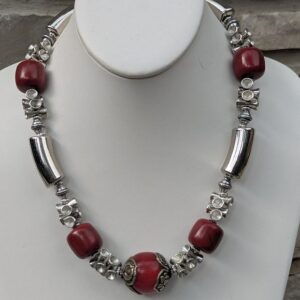 Necklace with Tibetan Focal Bead