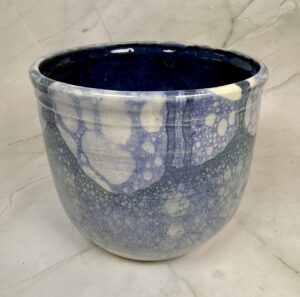 Blue Bubble Vase #76