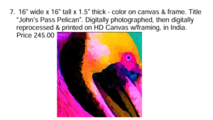 Original John's Pass Pelican