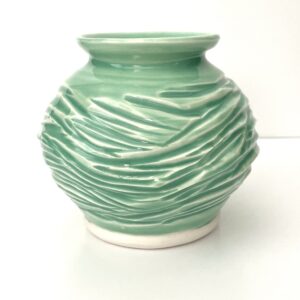 Light Green Carved Vase