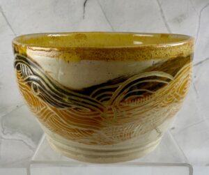 Yellow Carved Bowl Yellow Carved Bowl #25