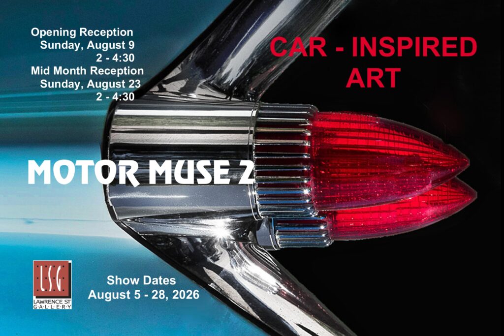 Postcard Front Motor Muse Lawrence Street Gallery