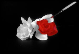 Painting A Rose - Bin Painting a Rose - bin