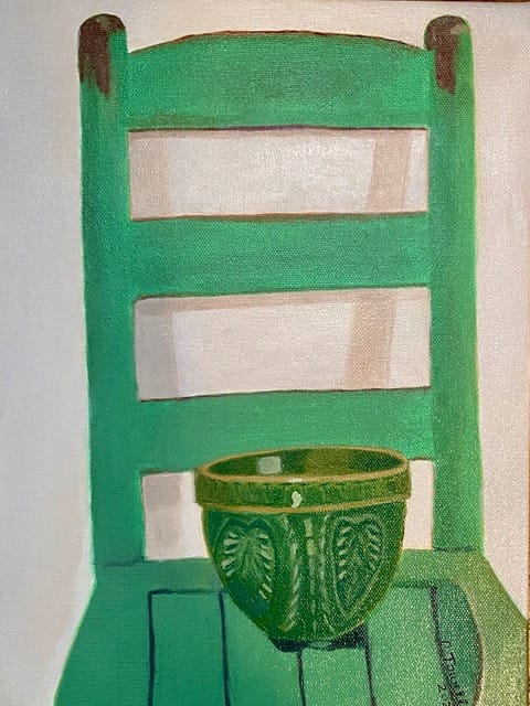 Towell - Green Chair With Bowl Towell - Green Chair With Bowl