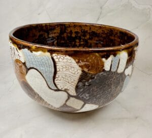 Brown Organic Shapes Bowl Brown Organic Shapes Bowl #39