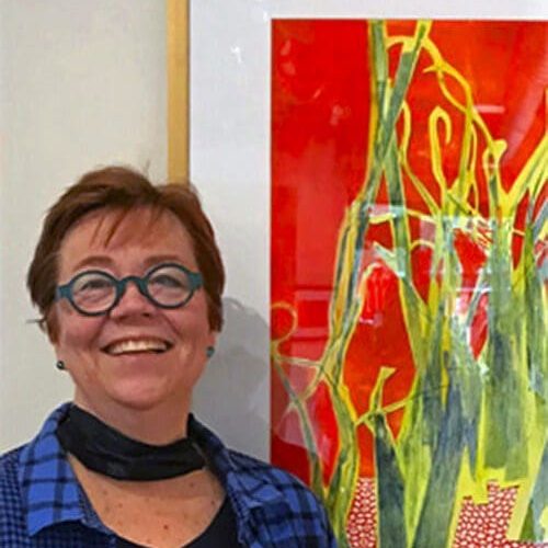 Laura Whitesides Host with dancing trees